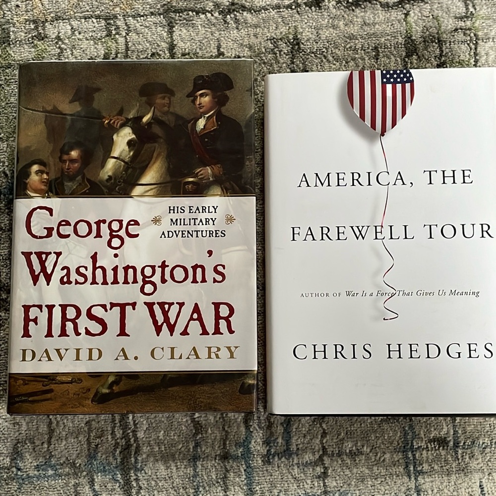 Book Lot George Washington First War & America, The Farewell Tour Hardcover X2